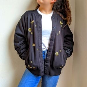 Vintage Oversized Bomber Style Jacket